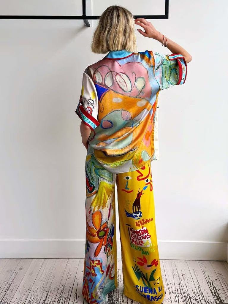 Blouse "Abstraction" - Soul Pipa Blouse