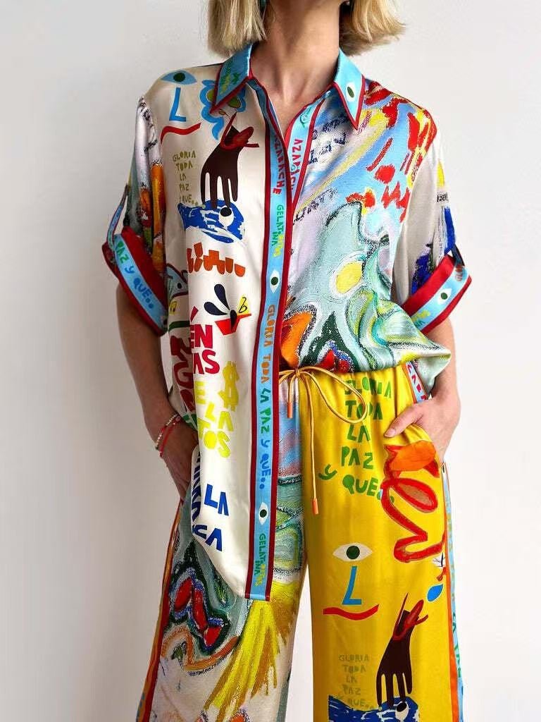 Blouse "Abstraction" - Soul Pipa Blouse