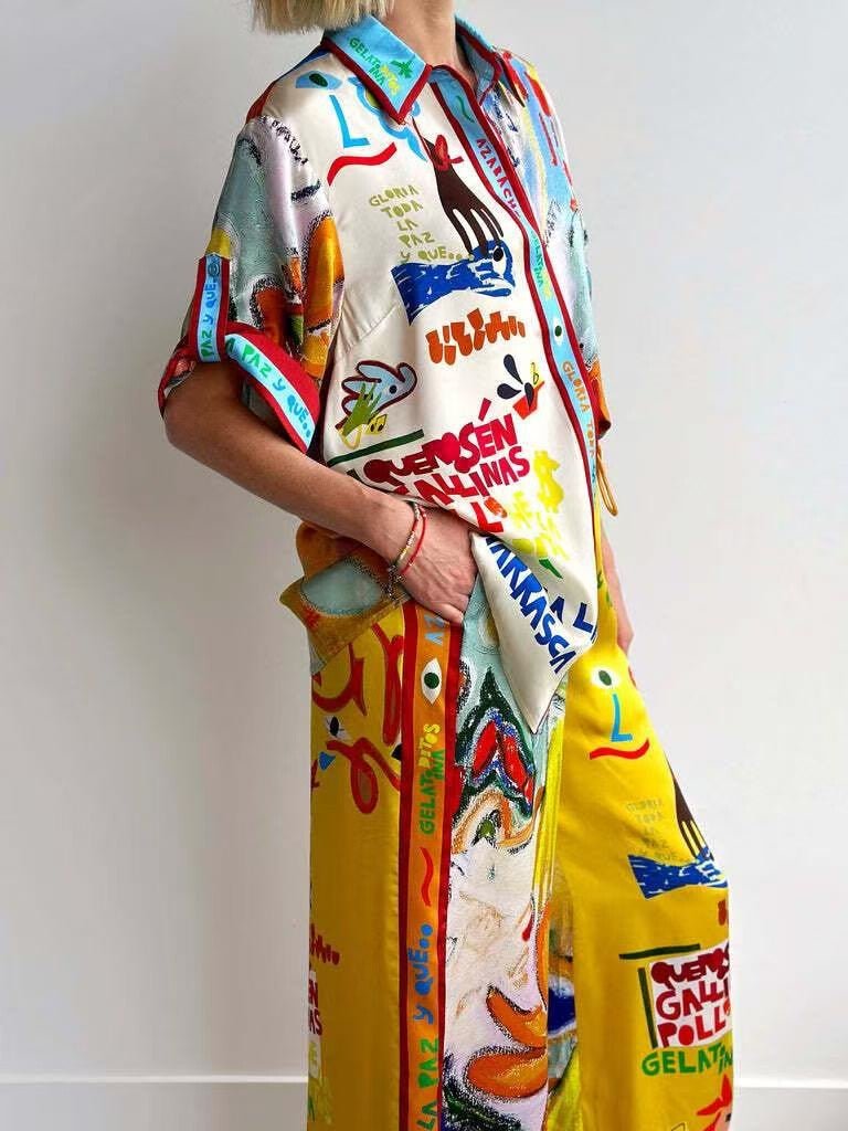 Blouse "Abstraction" - Soul Pipa Blouse