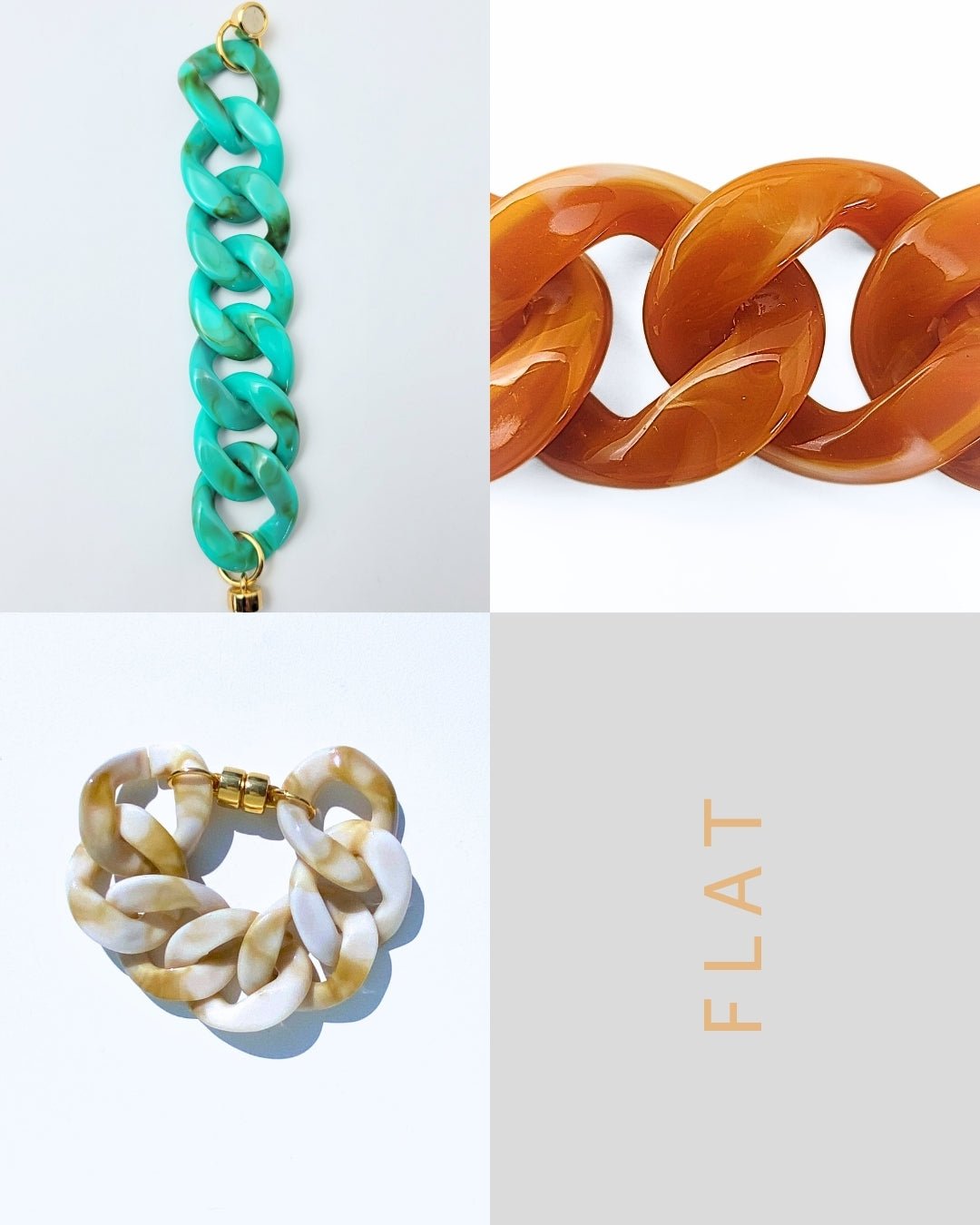 Flat - Colorful Acrylic Bracelets - Soul PipaBracelet