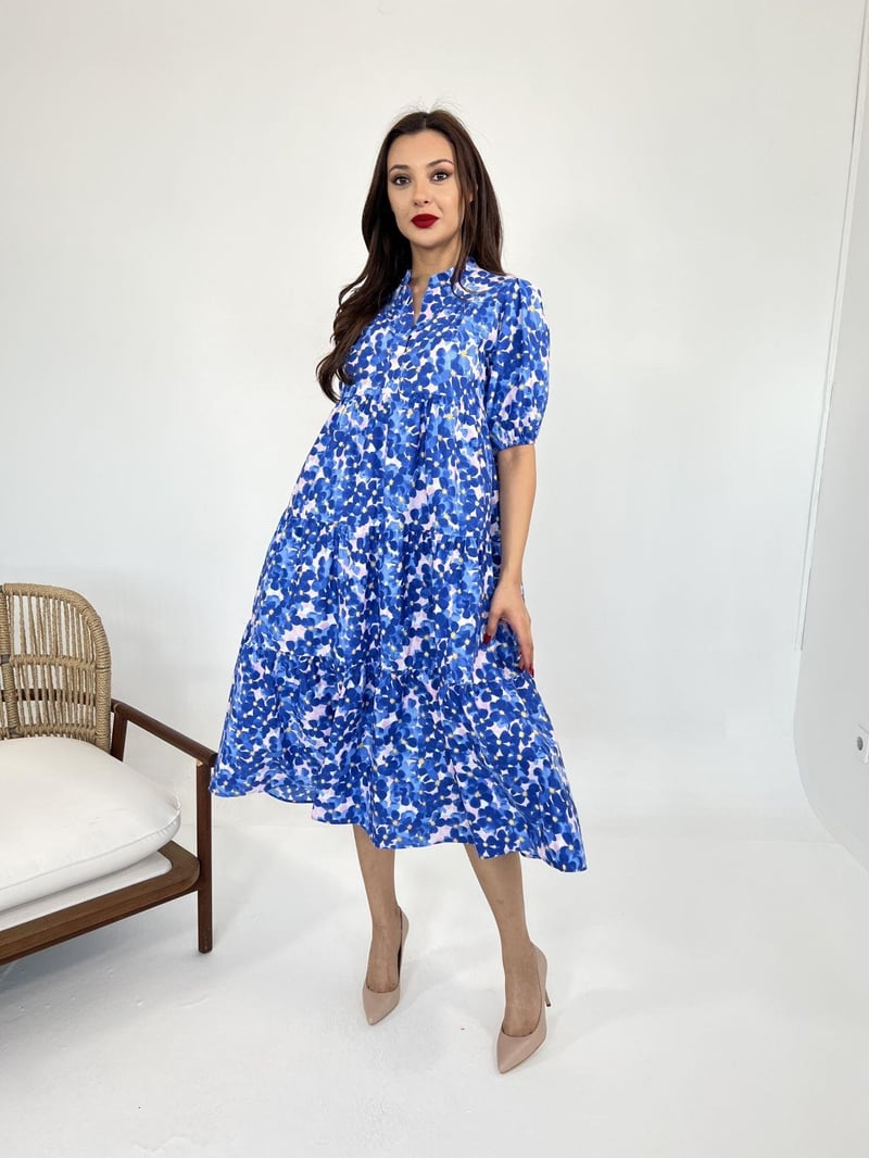 Natal Midi Dress Winter Blue - Soul PipaDresses