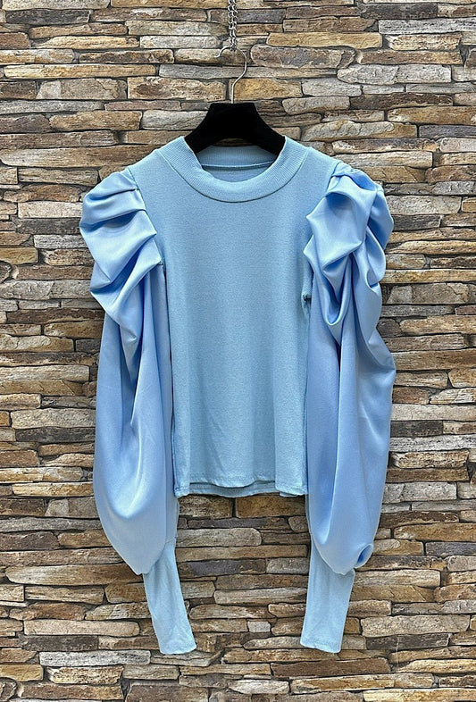 Blouse Tibau Sky Blue - Soul PipaBlouse