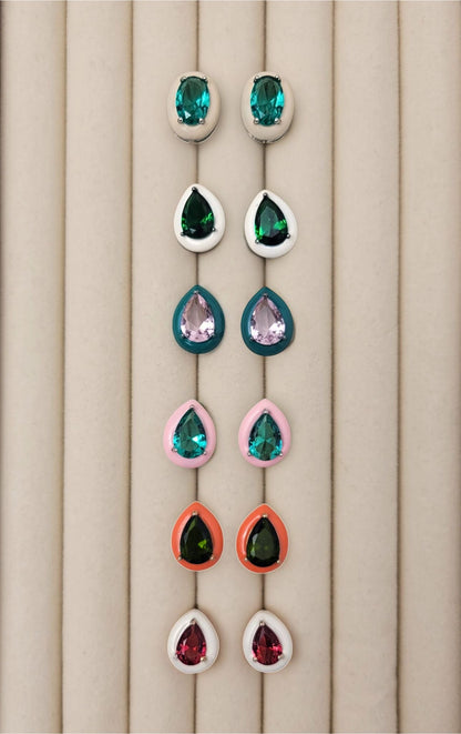 Drop Stone – Delicate Crystal Earrings - Soul PipaEarrings