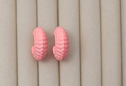 Joli – Colorful and Textured Hoop Earrings - Soul PipaEarrings
