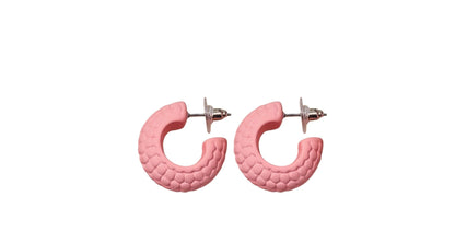 Joli – Colorful and Textured Hoop Earrings - Soul PipaEarrings