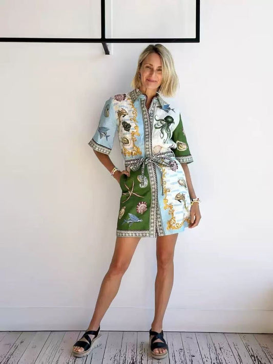 Mini Dress "Marine" - Soul Pipa Dresses