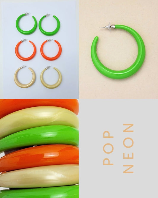 Pop Neon - Hoops - Soul PipaEarrings
